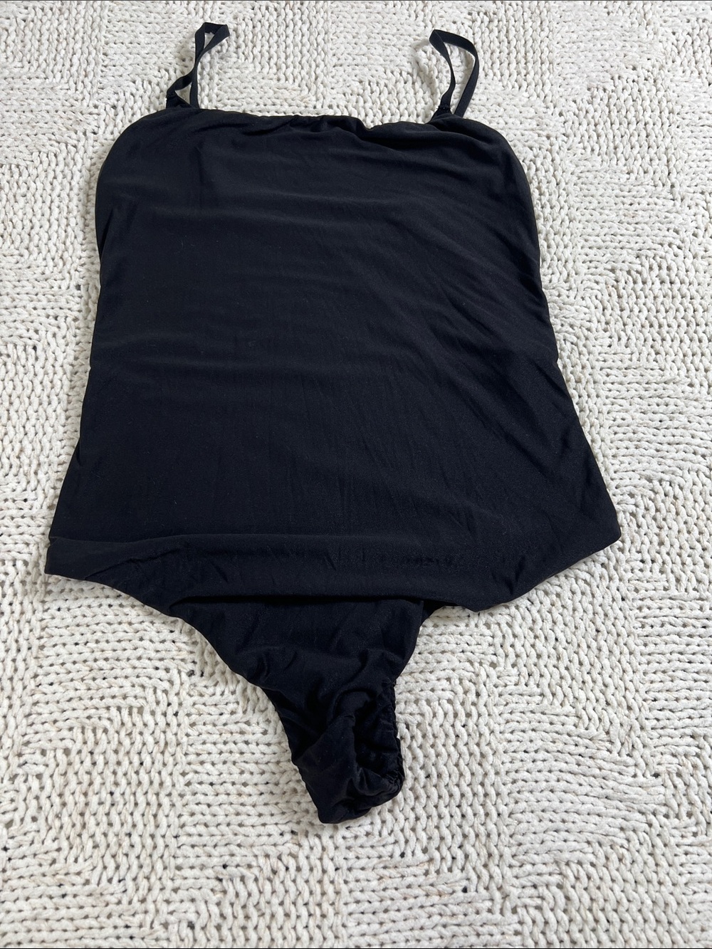 Smoothez by Aerie Black Seamless Tank Bodysuit